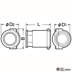 未来工業 【受注生産品】コンビネーションカップリング 難燃性 ミラレックス82⇔防水鋳鉄管(異種管)75 Oリング付 【受注生産品】コンビネーションカップリング 難燃性 ミラレックス82⇔防水鋳鉄管(異種管)75 Oリング付 MFPT-82 画像2