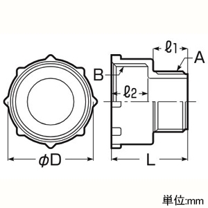 未来工業 異径アダプター 厚鋼用サイズアップ 難燃性 受け口ねじの呼びおねじCTG82(G3)・めねじCTG92(G3 1/2) 黒 異径アダプター 厚鋼用サイズアップ 難燃性 受け口ねじの呼びおねじCTG82(G3)・めねじCTG92(G3 1/2) 黒 MG-82U 画像2