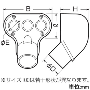 未来工業 エントランスキャップ 適合管VE54 ミルキーホワイト エントランスキャップ 適合管VE54 ミルキーホワイト MEC-54M 画像2