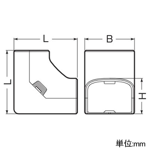 未来工業 ダクト入ズミ モールダクト付属品 屋外・屋内兼用 50型 グレー ダクト入ズミ モールダクト付属品 屋外・屋内兼用 50型 グレー MDI-50G 画像2