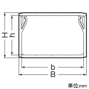 未来工業 ミラダクト 屋外・屋内兼用 40型 全長2m カベ白 ミラダクト 屋外・屋内兼用 40型 全長2m カベ白 MID-40W 画像2