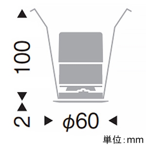 遠藤照明 LEDグレアレスベースダウンライト 600TYPE FHT24W器具相当 埋込穴φ50mm 超広角配光 無線調光 12000〜1800K 白 電源別売 LEDグレアレスベースダウンライト 600TYPE FHT24W器具相当 埋込穴φ50mm 超広角配光 無線調光 12000〜1800K 白 電源別売 SXD1067WA 画像2