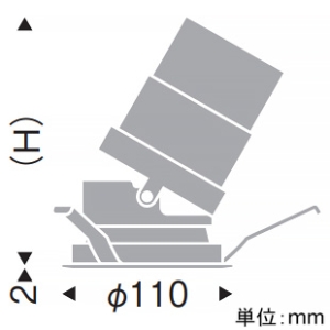 遠藤照明 LEDユニバーサルダウンライト 一般型 3000TYPE CDM-TC70W器具相当 埋込穴φ100mm 中角配光 12000〜1800K 黒 電源別売 LEDユニバーサルダウンライト 一般型 3000TYPE CDM-TC70W器具相当 埋込穴φ100mm 中角配光 12000〜1800K 黒 電源別売 SXD1022B 画像2