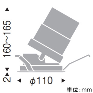 遠藤照明 LEDユニバーサルダウンライト 浅型 3000TYPE CDM-TC70W器具相当 埋込穴φ100mm 中角配光 12000〜1800K 黒 電源別売 LEDユニバーサルダウンライト 浅型 3000TYPE CDM-TC70W器具相当 埋込穴φ100mm 中角配光 12000〜1800K 黒 電源別売 SXD1028B 画像2