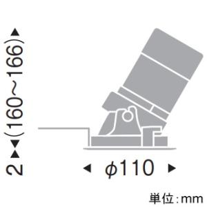 遠藤照明 LEDグレアレスユニバーサルダウンライト 1400TYPE CDM-R35W器具相当 埋込穴φ100mm 広角配光 6500〜2700K 黒 電源別売 LEDグレアレスユニバーサルダウンライト 1400TYPE CDM-R35W器具相当 埋込穴φ100mm 広角配光 6500〜2700K 黒 電源別売 ERD8477BA 画像2