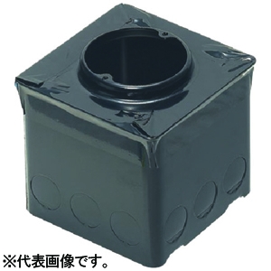 未来工業 【受注生産品】鉄製大形四角PCボックス 85mm用 塗代カバー丸型 PA-4CBL1185