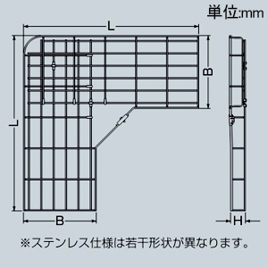 未来工業 【受注生産品】L形分岐ラック ミラメッシュ付属品 キット品(部品+直線ラック1本) 溶融めっき仕様 ラックサイズSRM6-40 【受注生産品】L形分岐ラック ミラメッシュ付属品 キット品(部品+直線ラック1本) 溶融めっき仕様 ラックサイズSRM6-40 SRM6L-K40D 画像3