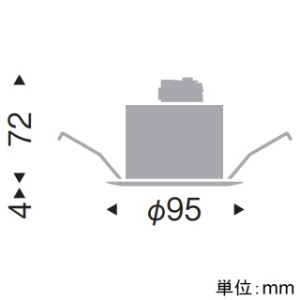 遠藤照明 中継機 SGI形 軒下兼用 埋込穴φ75mm 白 中継機 SGI形 軒下兼用 埋込穴φ75mm 白 FX-501WA 画像2