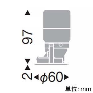 遠藤照明 LEDグレアレスウォールウォッシャーダウンライト 600TYPE FHT24W器具相当 埋込穴φ50mm ナチュラルホワイト(4000K) 白 電源別売 LEDグレアレスウォールウォッシャーダウンライト 600TYPE FHT24W器具相当 埋込穴φ50mm ナチュラルホワイト(4000K) 白 電源別売 ERD9383WA 画像2