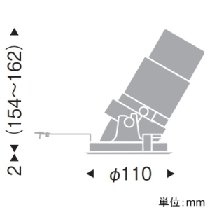 遠藤照明 LEDグレアレスユニバーサルダウンライト 2400・1400・900TYPE CDM-TC35W・CDM-R35W・12V IRCミニハロゲン球50W器具相当 埋込穴φ100mm 狭角配光 ナチュラルホワイト(4000K) 鏡面コーン・白枠 電源別売 LEDグレアレスユニバーサルダウンライト 2400・1400・900TYPE CDM-TC35W・CDM-R35W・12V IRCミニハロゲン球50W器具相当 埋込穴φ100mm 狭角配光 ナチュラルホワイト(4000K) 鏡面コーン・白枠 電源別売 ERD5352WD 画像2