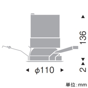 遠藤照明 LEDベースダウンライト 一般型 3000TYPE セラメタ70W器具相当 埋込穴φ100mm 超広角配光 ナチュラルホワイト(4000K) 演色Ra83 鏡面マットコーン 電源別売 LEDベースダウンライト 一般型 3000TYPE セラメタ70W器具相当 埋込穴φ100mm 超広角配光 ナチュラルホワイト(4000K) 演色Ra83 鏡面マットコーン 電源別売 ERD9596W 画像2