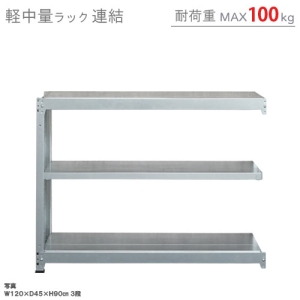 北島 【法人限定/代引き不可】 軽中量100K 連結 W900×D450×H750 亜鉛メッキ 【法人限定/代引き不可】 軽中量100K 連結 W900×D450×H750 亜鉛メッキ 58023403081 画像2