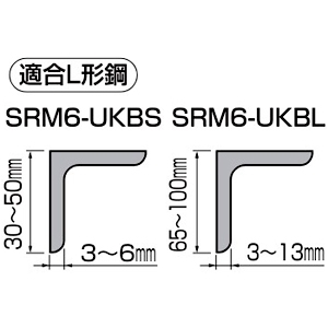 未来工業 L形鋼用内側固定金具 ミラメッシュ付属品 電気亜鉛めっき仕様 Lタイプ ミラメッシュ全サイズ用 L形鋼用内側固定金具 ミラメッシュ付属品 電気亜鉛めっき仕様 Lタイプ ミラメッシュ全サイズ用 SRM6-UKBL 画像2