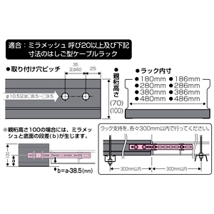 未来工業 【受注生産品】異種ジョイント金具 ミラメッシュ付属品 溶融めっき仕様 ミラメッシュ⇔他社製はしご型ケーブルラック20以上 【受注生産品】異種ジョイント金具 ミラメッシュ付属品 溶融めっき仕様 ミラメッシュ⇔他社製はしご型ケーブルラック20以上 SRM6-JSRD 画像3