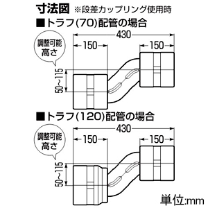 未来工業 段差カップリング コンビネーションカバー用 接続プレート2組付 段差カップリング コンビネーションカバー用 接続プレート2組付 TBFC 画像2