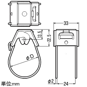 未来工業 ワイヤーハンガー コーティングタイプ メッセンジャーワイヤー呼び5.5sq・8sq ワイヤーハンガー コーティングタイプ メッセンジャーワイヤー呼び5.5sq・8sq YH3N-28-set 画像2