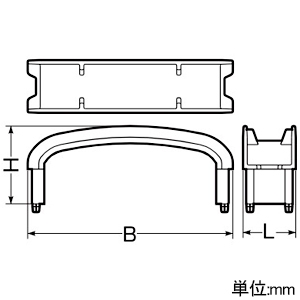 未来工業 連結カバー トラフレキ150用 連結カバー トラフレキ150用 TFC-150E-C-set 画像2