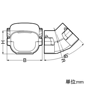 未来工業 入ズミ 角度45° トラフレキ150用 入ズミ 角度45° トラフレキ150用 TFI-150 画像2