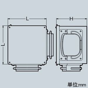 未来工業 【受注生産品】分岐ボックス L曲ガリ ボックス+コネクタセット品 トラフレキ125用 【受注生産品】分岐ボックス L曲ガリ ボックス+コネクタセット品 トラフレキ125用 TFBL-125 画像2