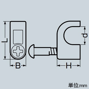 未来工業 通信線ステップル 木ねじ付 4C-FV・S-4C-FB・TVECX・TVEFCX用 黒 通信線ステップル 木ねじ付 4C-FV・S-4C-FB・TVECX・TVEFCX用 黒 TUSM-4C 画像2