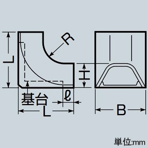 未来工業 立上げ デンコープロテクタ・スマートタイプ付属品 1号 カベ白 立上げ デンコープロテクタ・スマートタイプ付属品 1号 カベ白 YPU-1XW 画像2