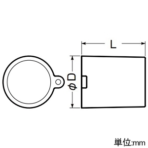 未来工業 管端キャップ 適合管VE16 通し穴付 ベージュ 管端キャップ 適合管VE16 通し穴付 ベージュ VEC-16J 画像2