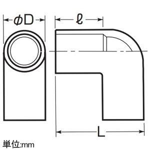 未来工業 J管エルボ 適合管VE16 ミルキーホワイト J管エルボ 適合管VE16 ミルキーホワイト VEL-16M 画像2