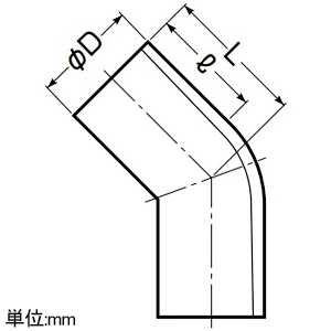 未来工業 J管エルボ 45° 適合管VE14 ミルキーホワイト J管エルボ 45° 適合管VE14 ミルキーホワイト VEN-14M 画像2