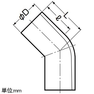 未来工業 J管エルボ 45° 適合管VE16 ブラック J管エルボ 45° 適合管VE16 ブラック VEN-16K 画像2