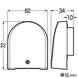 未来工業 ウオルボックス用排熱フード 取付穴径φ42mm 2個1組 ウオルボックス用排熱フード 取付穴径φ42mm 2個1組 WB-F42 画像2