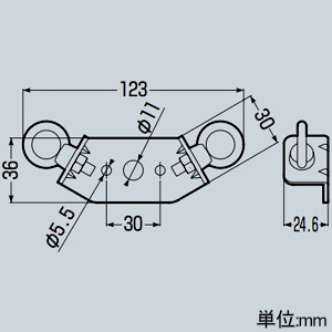 未来工業 振れ止め金具 器具用 電気亜鉛めっき仕様 振れ止め金具 器具用 電気亜鉛めっき仕様 YKF-T-set 画像2