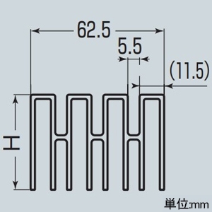 未来工業 ボーダースペーサー ボーダーS 適合システムXS40P 全長1m ボーダースペーサー ボーダーS 適合システムXS40P 全長1m XS40-BSS 画像2