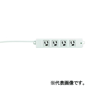 未来工業 OAタップ 抜け止め 4P 15A 125V コンセント4個 電源コード3m OAタップ 抜け止め 4P 15A 125V コンセント4個 電源コード3m ZT-4P3Y