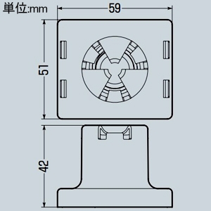 未来工業 照明器具カバー X線防護用 露出照明取付ボルト用 鉛当量2.0mm 下穴径φ30mm以下 照明器具カバー X線防護用 露出照明取付ボルト用 鉛当量2.0mm 下穴径φ30mm以下 XPL-RW34-set 画像2