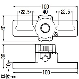 未来工業 取付自在台座 適合ボルトW3/8 取付自在台座 適合ボルトW3/8 TZD-3B-set 画像2