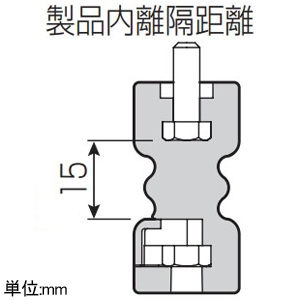 未来工業 絶縁支持具 適合ねじM5×14mmまで 絶縁支持具 適合ねじM5×14mmまで ZSG-M5-set 画像3