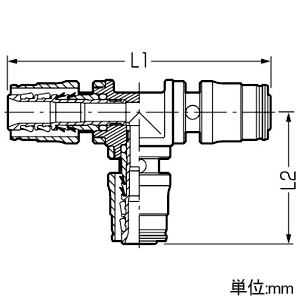 未来工業 チーズジョイント Sタイプ継手 RMモール用 架橋ポリエチレン管適合サイズ13・13・13 チーズジョイント Sタイプ継手 RMモール用 架橋ポリエチレン管適合サイズ13・13・13 ST-13A 画像2