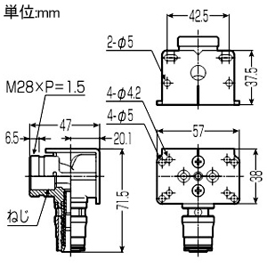 未来工業 座付水栓エルボ 左右上背面取付用 Sタイプ継手 RMモール用 Rp1/2ねじ 座付水栓エルボ 左右上背面取付用 Sタイプ継手 RMモール用 Rp1/2ねじ SLZFE-13A-15 画像2