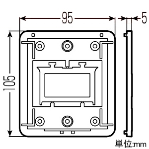 未来工業 化粧カバー用スペーサー RMモールペア用 適合化粧カバーRMPWJ-20M 化粧カバー用スペーサー RMモールペア用 適合化粧カバーRMPWJ-20M RMPWJS-20M 画像2