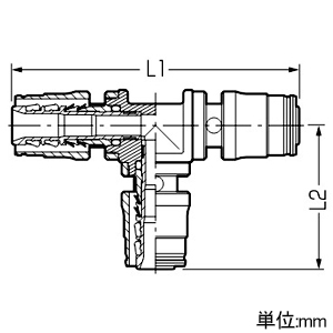 未来工業 チーズジョイント モールダクト用 Sタイプ継手 架橋ポリエチレン管20・13・13 チーズジョイント モールダクト用 Sタイプ継手 架橋ポリエチレン管20・13・13 ST-201313 画像2