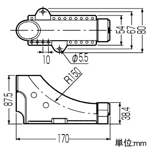 未来工業 サヤ管サポート 45° 適合サヤ管22・25 サヤ管サポート 45° 適合サヤ管22・25 SN-22SO-S 画像2