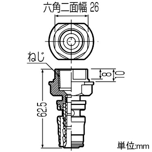 未来工業 水栓継手 たて型水栓ジョイントT-1・T-2N・T-3N用 Sタイプ Rc1/2ねじ 架橋ポリエチレン管13 水栓継手 たて型水栓ジョイントT-1・T-2N・T-3N用 Sタイプ Rc1/2ねじ 架橋ポリエチレン管13 SSC-13A-15 画像2