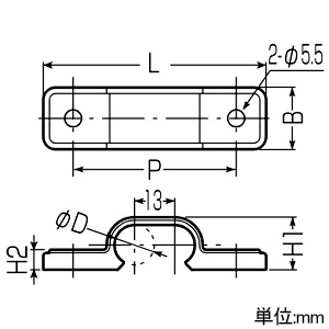 未来工業 樹脂管両サドル ペア用 ミラペックス・ポリブテン管用 適合樹脂管13×2 樹脂管両サドル ペア用 ミラペックス・ポリブテン管用 適合樹脂管13×2 PST-13AW-set 画像2