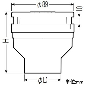 未来工業 排水用通気弁 ≪通気スイスイ≫ 接着タイプ VP管40・VU管40用 排水用通気弁 ≪通気スイスイ≫ 接着タイプ VP管40・VU管40用 VVD-40 画像2