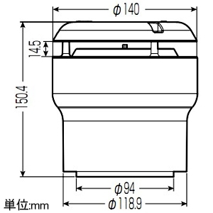 未来工業 排水用通気弁 ≪通気スイスイ≫ 接着タイプ・大型 VP管・VU管75・100用 排水用通気弁 ≪通気スイスイ≫ 接着タイプ・大型 VP管・VU管75・100用 VVD-75100 画像2