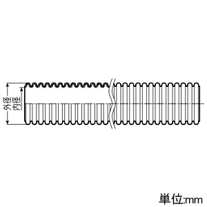 未来工業 ガス用CD管 外径φ21mm 長さ50m巻 濃グリーン ガス用CD管 外径φ21mm 長さ50m巻 濃グリーン VGS-16 画像2