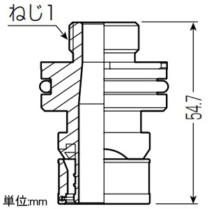 未来工業 水栓継手 壁貫通キットF用 Wタイプ 架橋ポリエチレン管16 水栓継手 壁貫通キットF用 Wタイプ 架橋ポリエチレン管16 WEKNF-16H15G 画像2