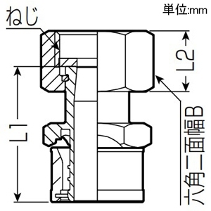 未来工業 ユニオンアダプター Wタイプ継手 G1/2ねじ 架橋ポリエチレン管10 ユニオンアダプター Wタイプ継手 G1/2ねじ 架橋ポリエチレン管10 WU-10A-15 画像2