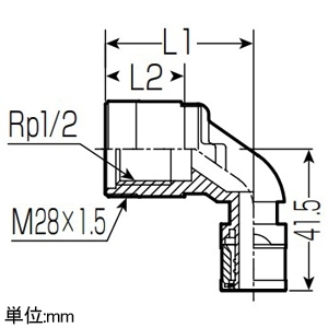 未来工業 水栓エルボ 水栓ジョイントボックスA-2用 Wタイプ WE2型 架橋ポリエチレン管10 水栓エルボ 水栓ジョイントボックスA-2用 Wタイプ WE2型 架橋ポリエチレン管10 WE2-10A-15 画像2