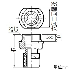 未来工業 水栓継手 たて型水栓ジョイントT-1・T-2N・T-3N用 Wタイプ Rc1/2ねじ 架橋ポリエチレン管10 水栓継手 たて型水栓ジョイントT-1・T-2N・T-3N用 Wタイプ Rc1/2ねじ 架橋ポリエチレン管10 WSC-10A-15 画像2